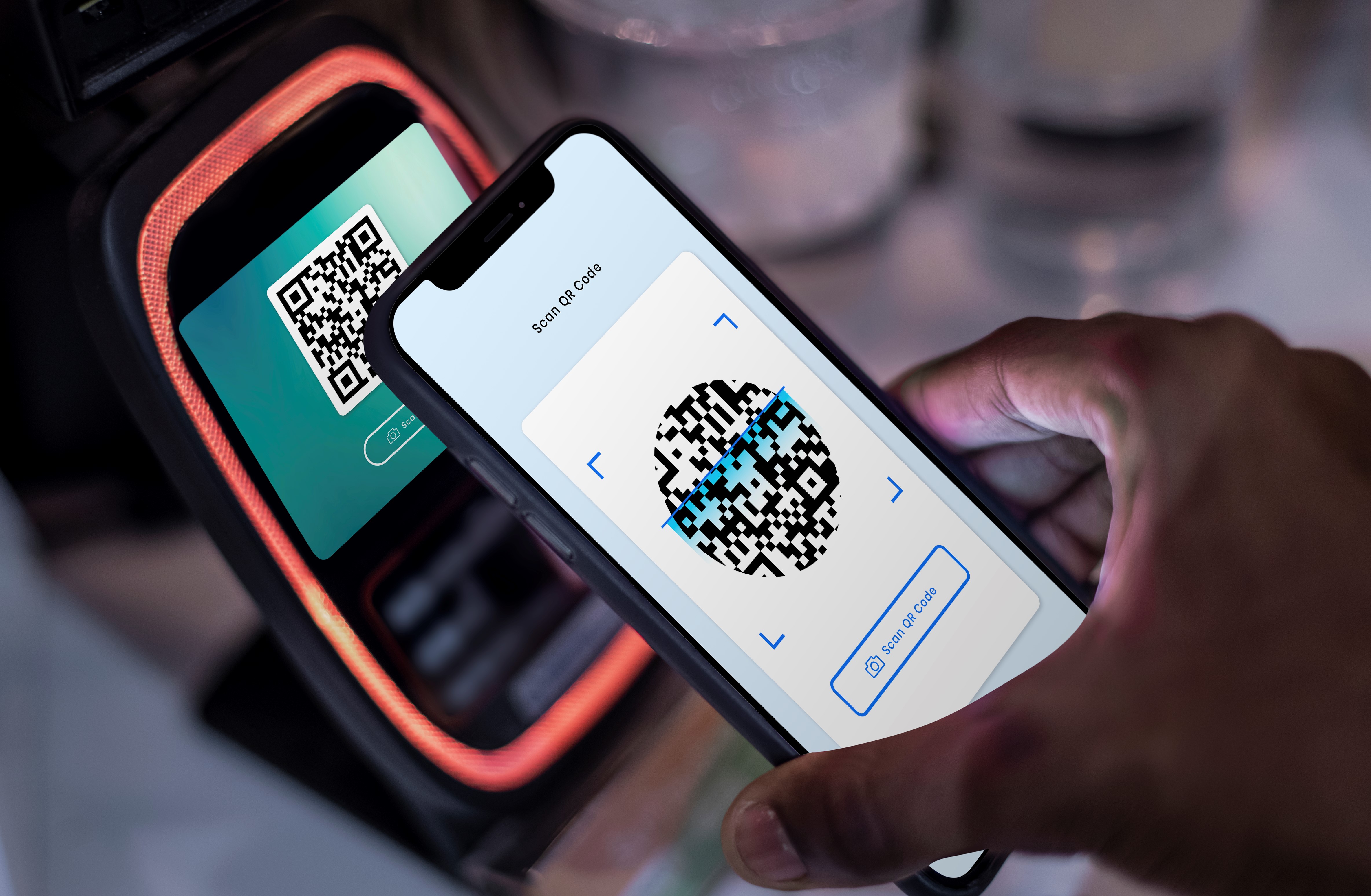 Contactless and cashless payment through qr code and mobile banking