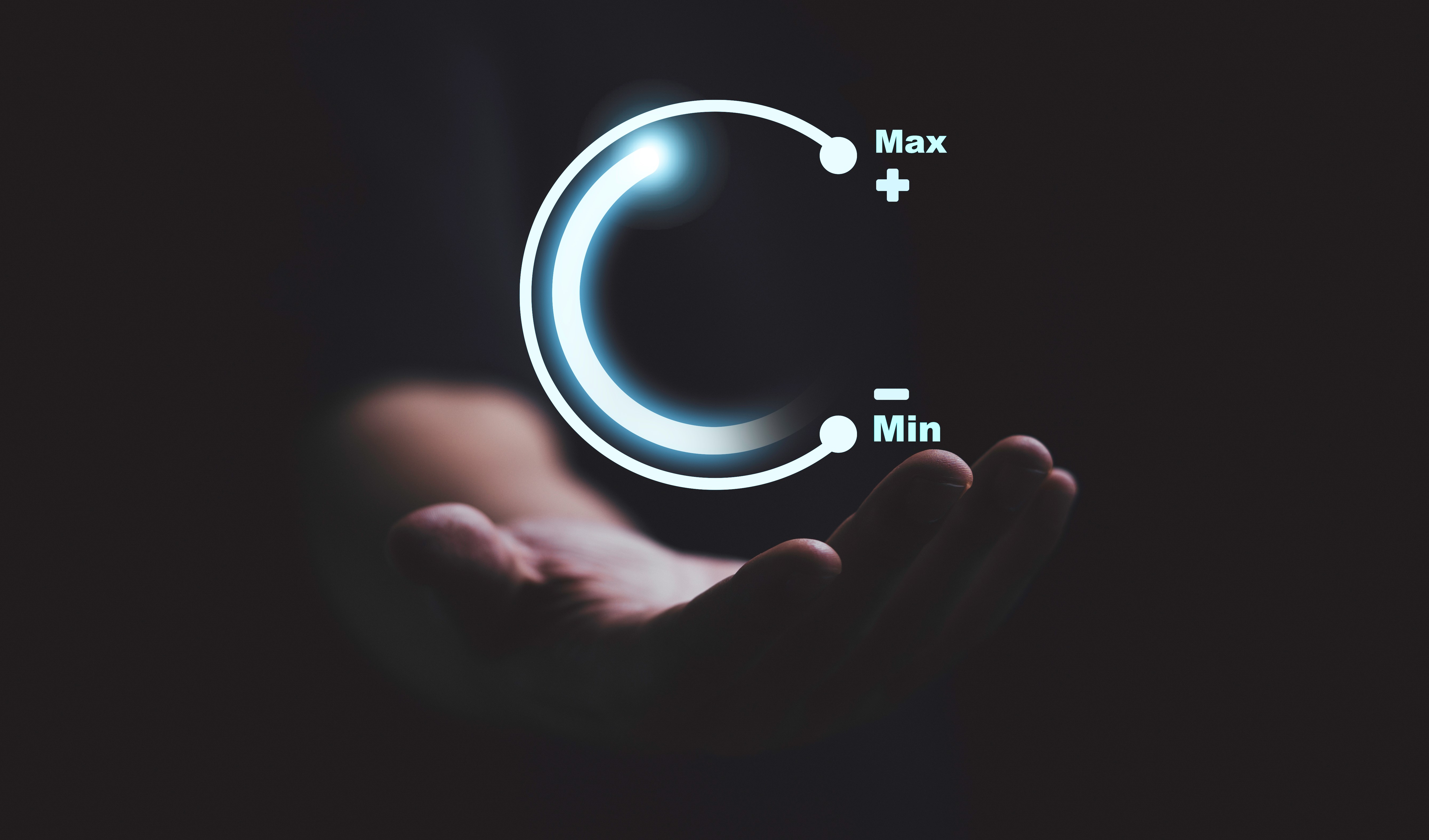 Businessman holding virtual download icon progress for increasing value added to business product and service concept.